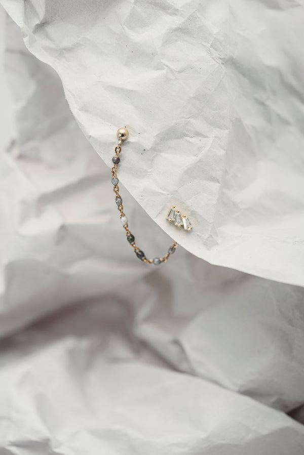 Luna Emerald Earring