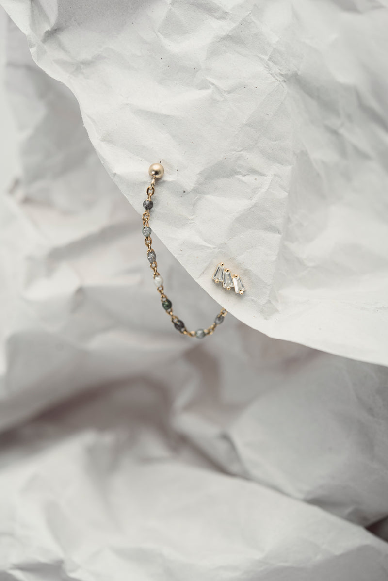 Luna Emerald Earring