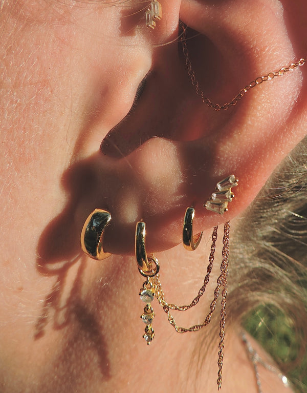 Luna Duo Crystal Earrings