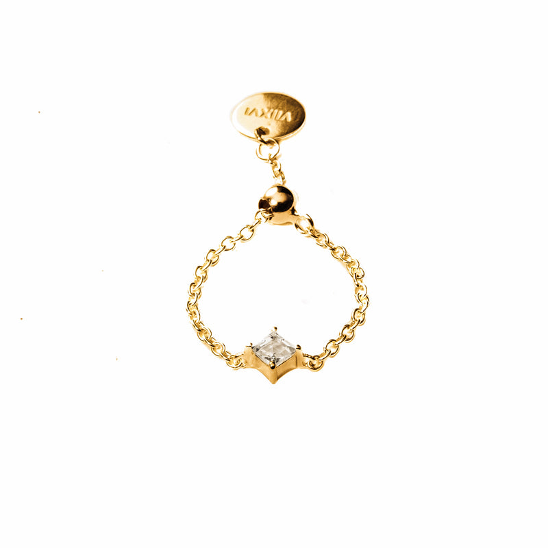 Single Crystal Chain Ring in Gold