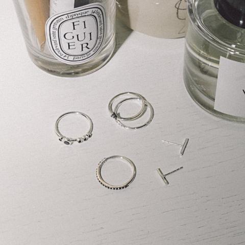 Simple, beautiful silver bar studs for everyday style